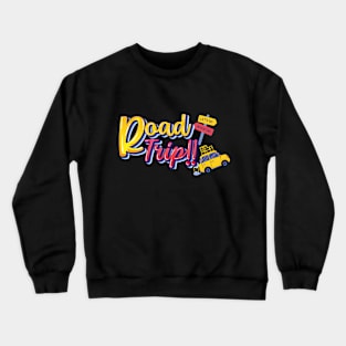 beautiful road trip colorful T shirt Crewneck Sweatshirt